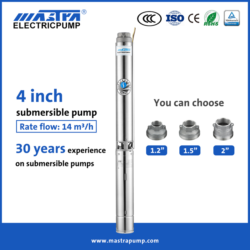 Bomba de pozo sumergible automática Mastra de 4 pulgadas R95-ST Fabricante chino de bomba sumergible