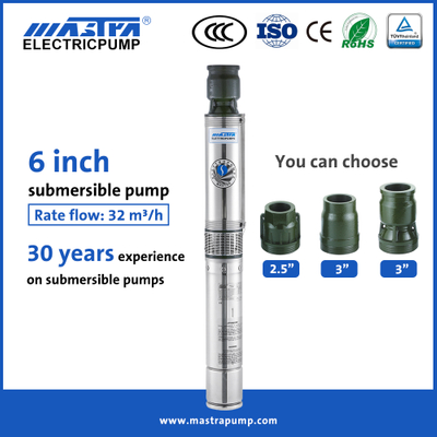 Mastra bomba de agua sumergible de 6 pulgadas lista de precios R150-ES bomba de agua solar precio de Filipinas