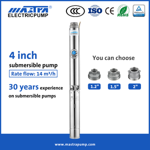 Bomba sumergible de acero inoxidable de 4 pulgadas Mastra R95 st Bomba de agua sumergible de pozo profundo