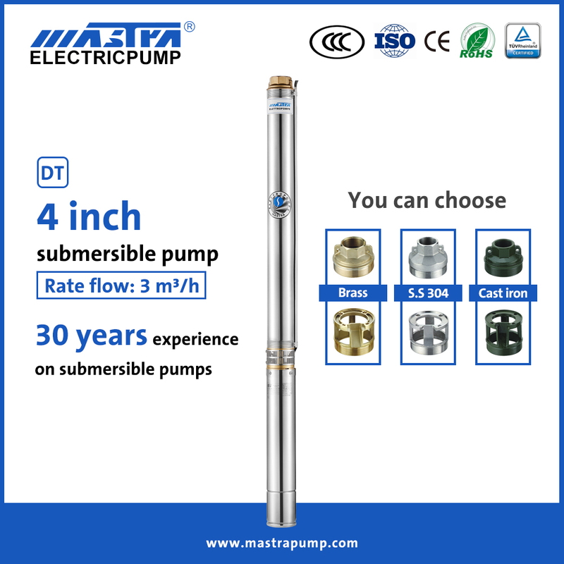 Mastra bomba de pozo sumergible de 4 pulgadas R95-DT fabricantes de bombas de agua sumergibles