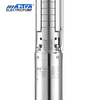Mastra 4 pulgadas para bomba de agua de acero inoxidable Sistema de pozos profundos 4SP2 Bomba de agua solar de pozo profundo