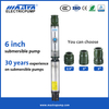 La bomba sumergible de pozo profundo Mastra de 6 pulgadas revisa la mejor bomba sumergible R150-ES para uso doméstico